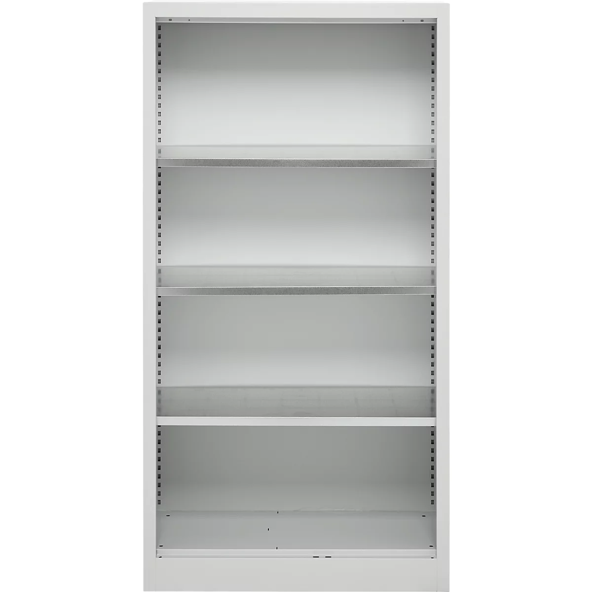 Schäfer Shop Select Regalschrank MS, 4 OH, B 800 x T 400 x H 1584 mm, Stahlblech, Lichtgrau