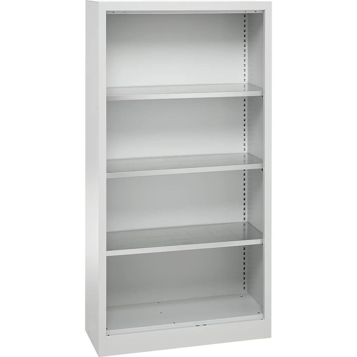 Schäfer Shop Select Regalschrank MS, 4 OH, B 800 x T 400 x H 1584 mm, Stahlblech, Lichtgrau