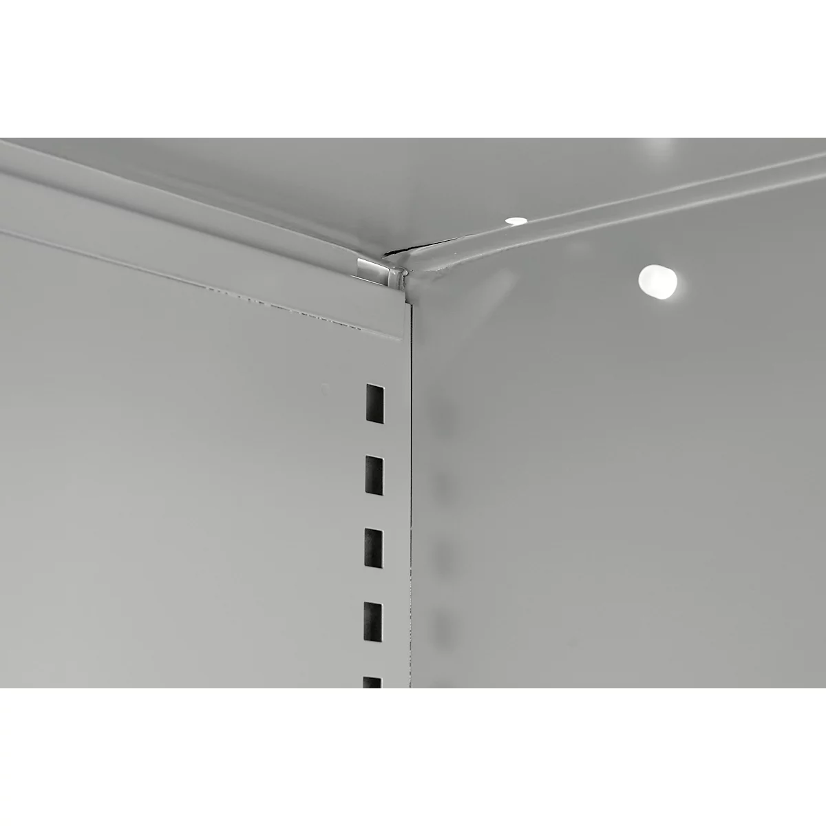 Schäfer Shop Select Regalschrank MS, 4 OH, B 800 x T 400 x H 1584 mm, Stahlblech, weißaluminium