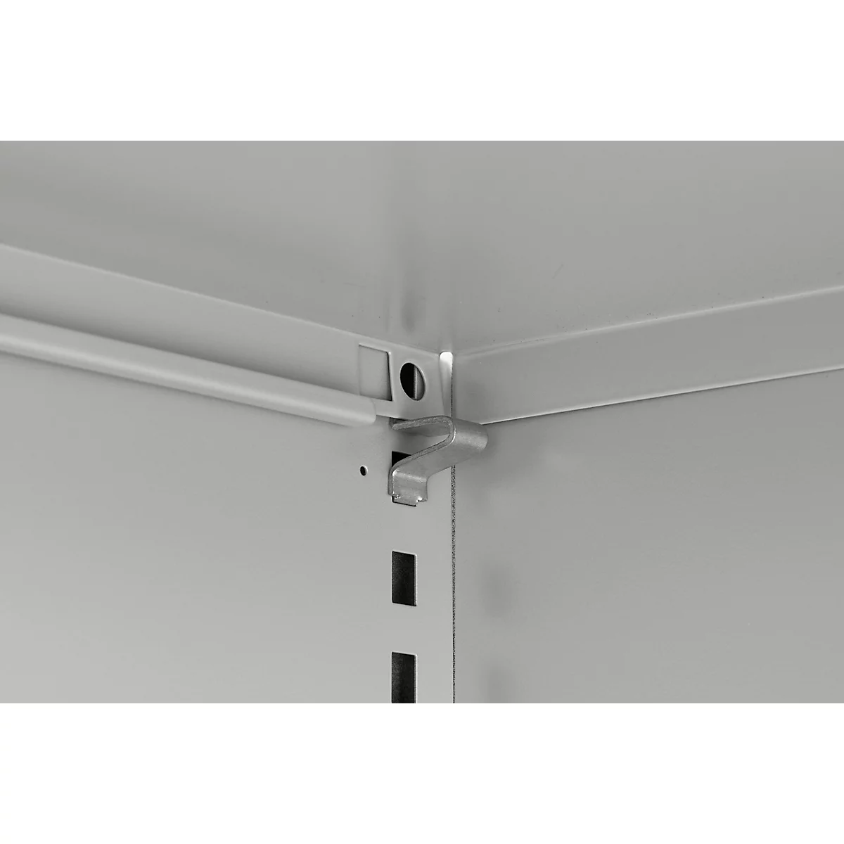 Schäfer Shop Select Regalschrank MS, 4 OH, B 800 x T 400 x H 1584 mm, Stahlblech, weißaluminium