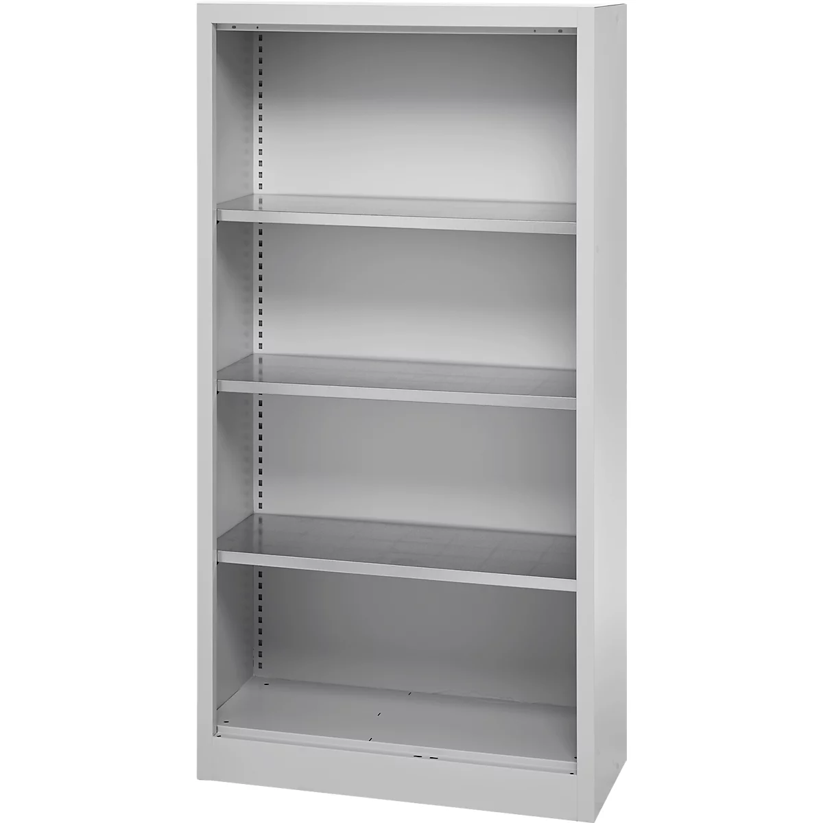 Schäfer Shop Select Regalschrank MS, 4 OH, B 800 x T 400 x H 1584 mm, Stahlblech, Weißaluminium