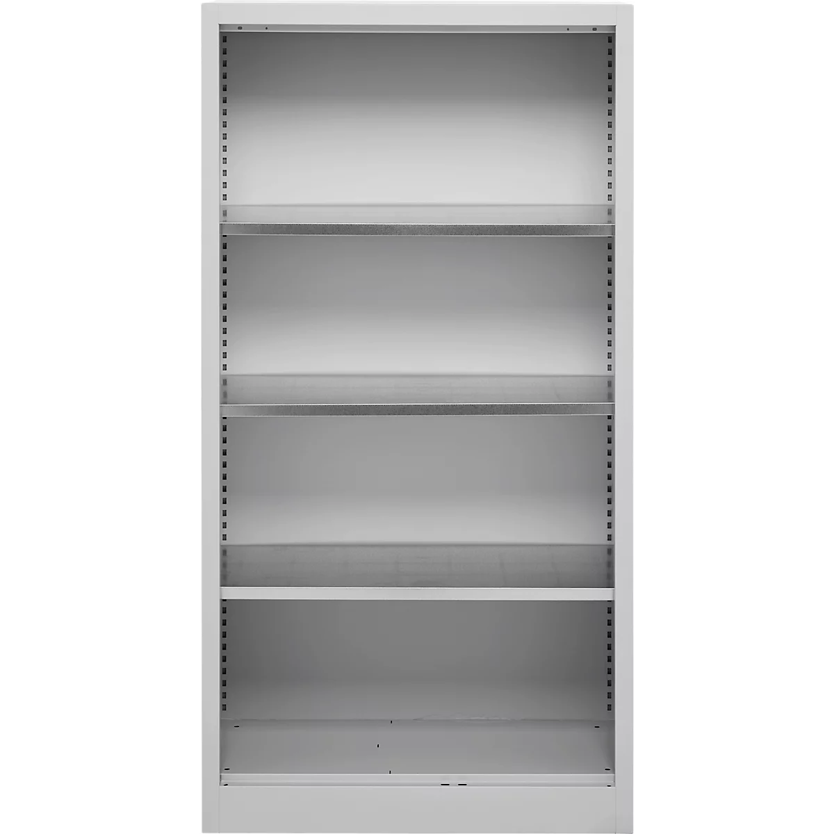 Schäfer Shop Select Regalschrank MS, 4 OH, B 800 x T 400 x H 1584 mm, Stahlblech, Weißaluminium