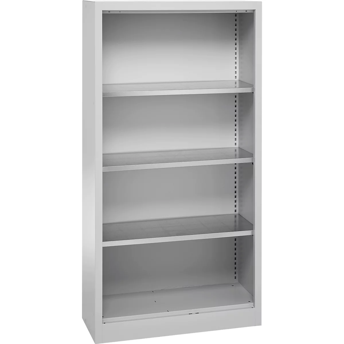 Schäfer Shop Select Regalschrank MS, 4 OH, B 800 x T 400 x H 1584 mm, Stahlblech, Weißaluminium