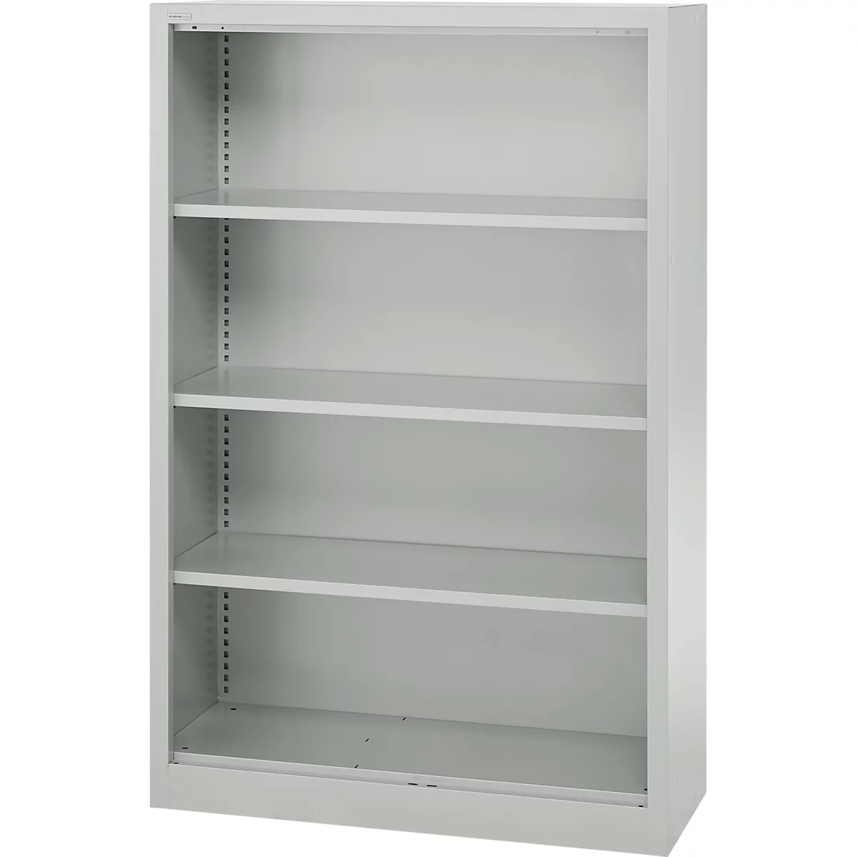 Schäfer Shop Select Regalschrank MS, 4 OH, B 950 x T 400 x H 1584 mm, Stahlblech, lichtgrau