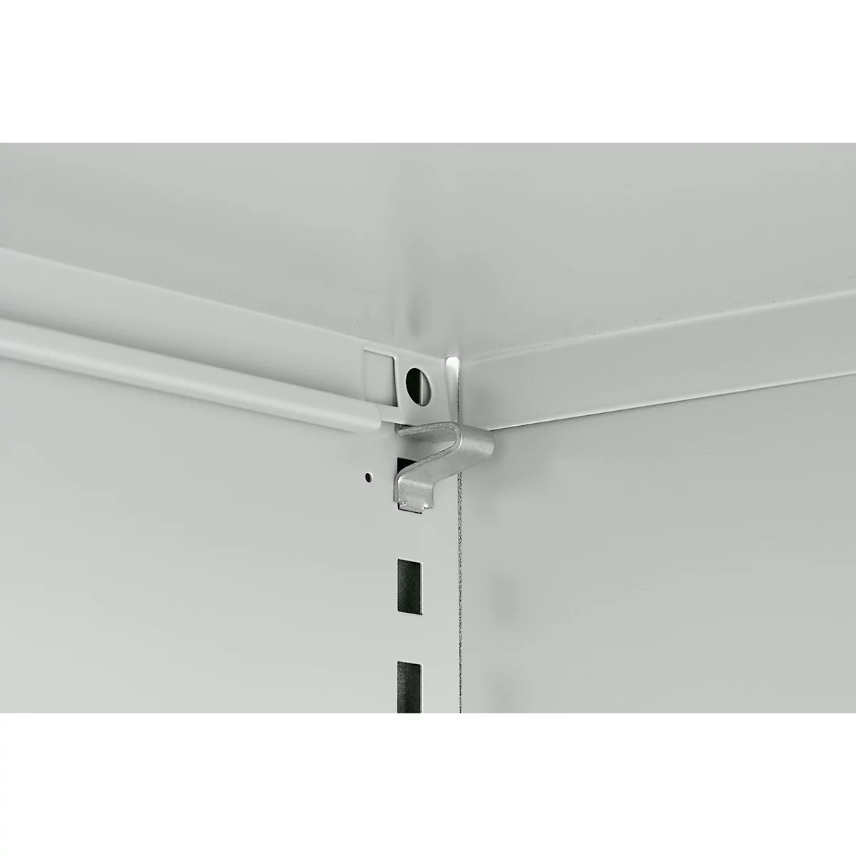 Schäfer Shop Select Regalschrank MS, 4 OH, B 950 x T 400 x H 1584 mm, Stahlblech, lichtgrau