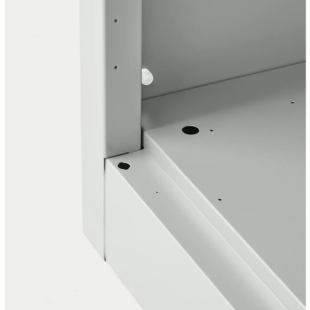 Schäfer Shop Select Regalschrank MS, 4 OH, B 950 x T 400 x H 1584 mm, Stahlblech, lichtgrau