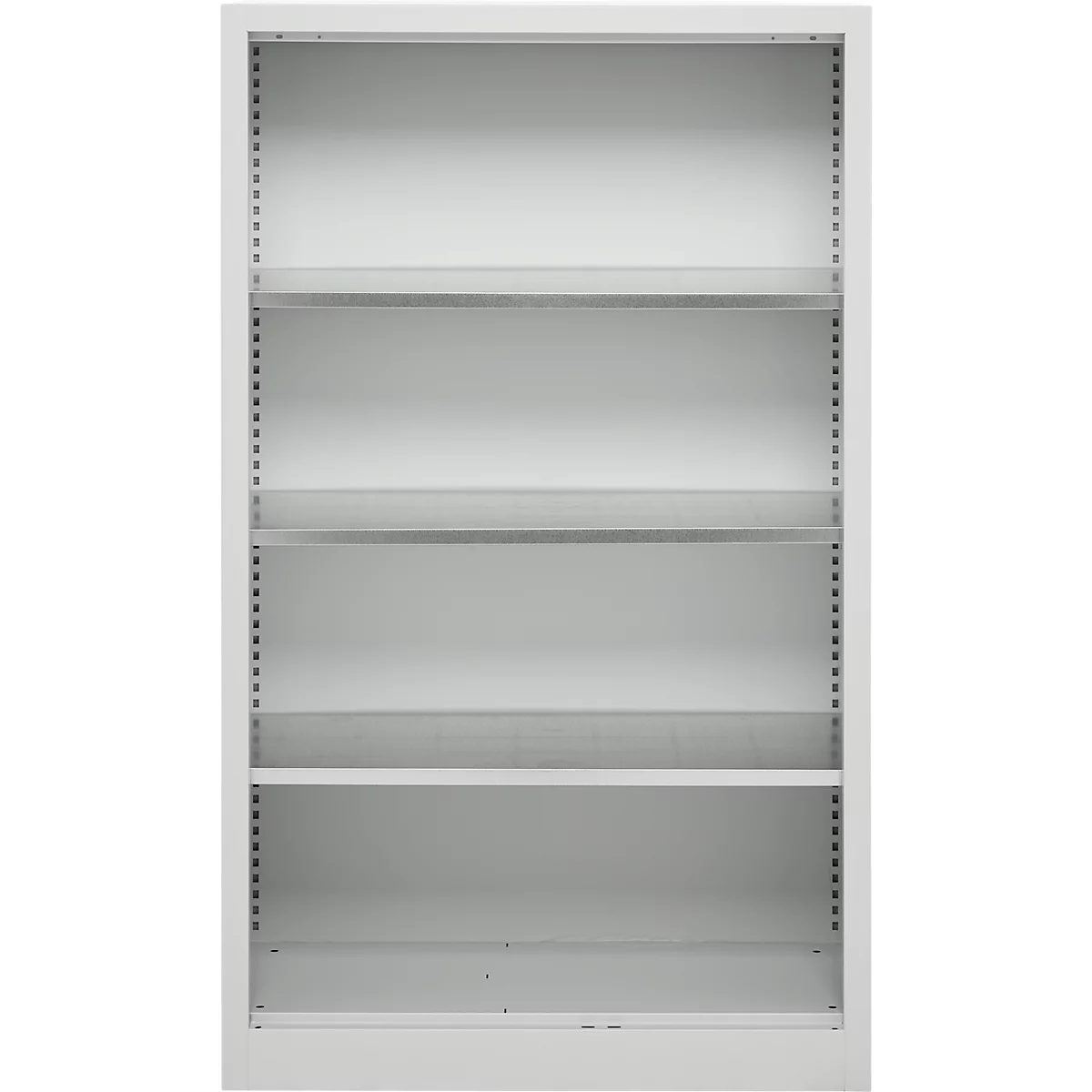 Schäfer Shop Select Regalschrank MS, 4 OH, B 950 x T 400 x H 1584 mm, Stahlblech, Lichtgrau