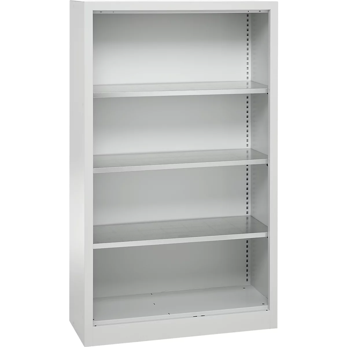 Schäfer Shop Select Regalschrank MS, 4 OH, B 950 x T 400 x H 1584 mm, Stahlblech, Lichtgrau
