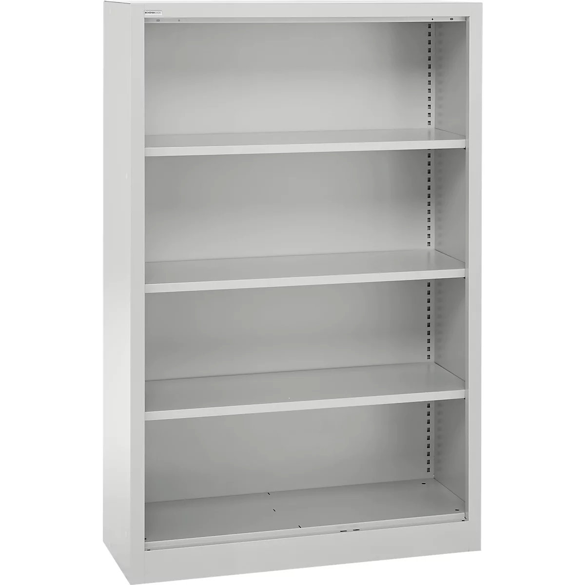 Schäfer Shop Select Regalschrank MS, 4 OH, B 950 x T 400 x H 1584 mm, Stahlblech, weißaluminium