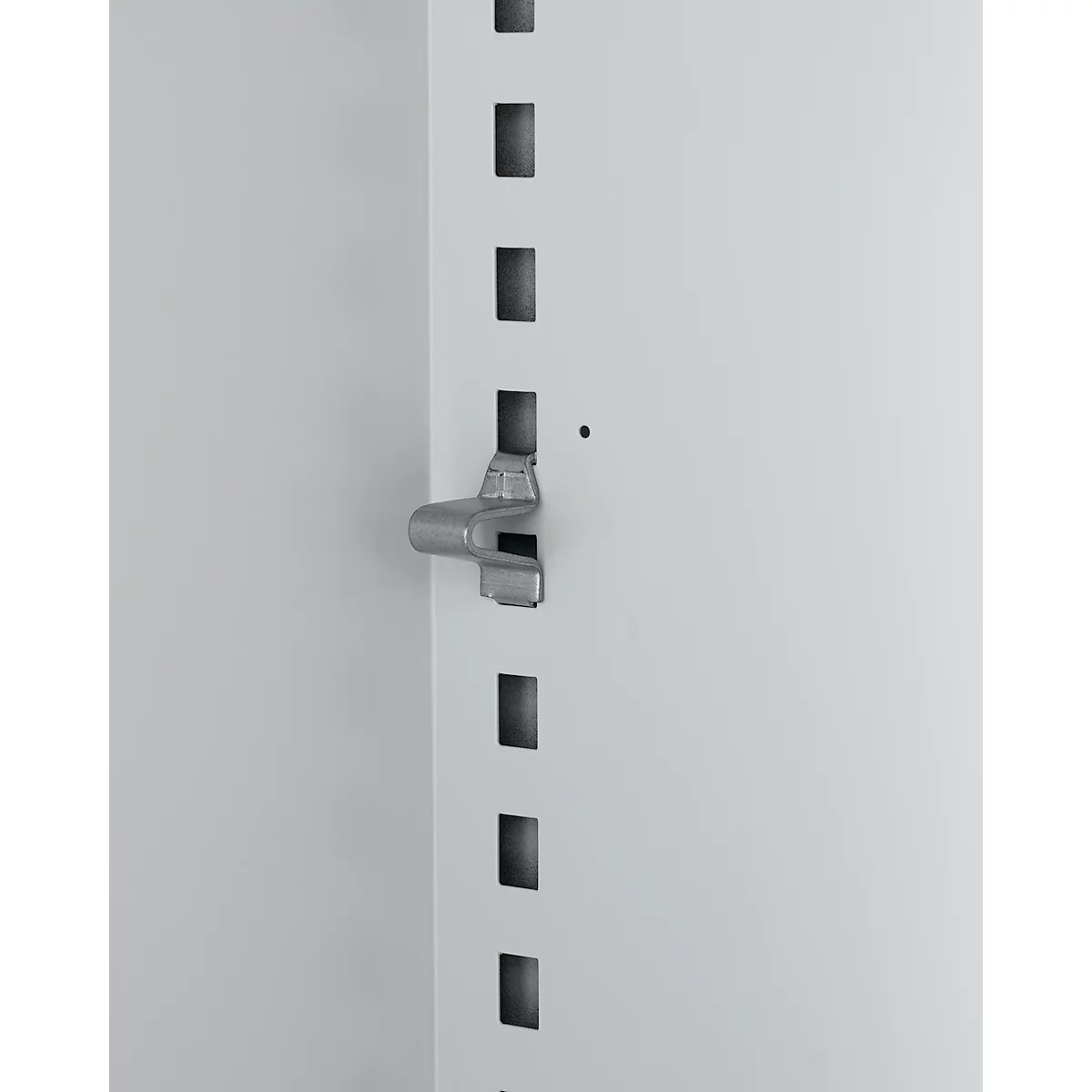 Schäfer Shop Select Regalschrank MS, 4 OH, B 950 x T 400 x H 1584 mm, Stahlblech, Weißaluminium