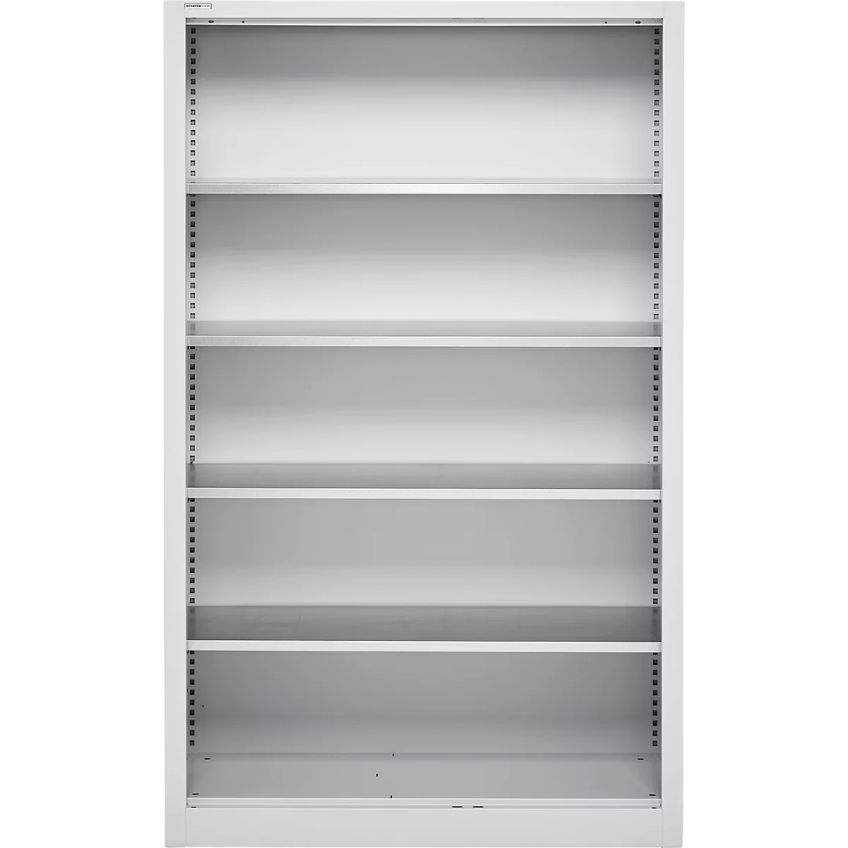 Schäfer Shop Select Regalschrank MS, 5 OH, B 1200 x T 500 x H 1935 mm, Stahlblech, Weissaluminium