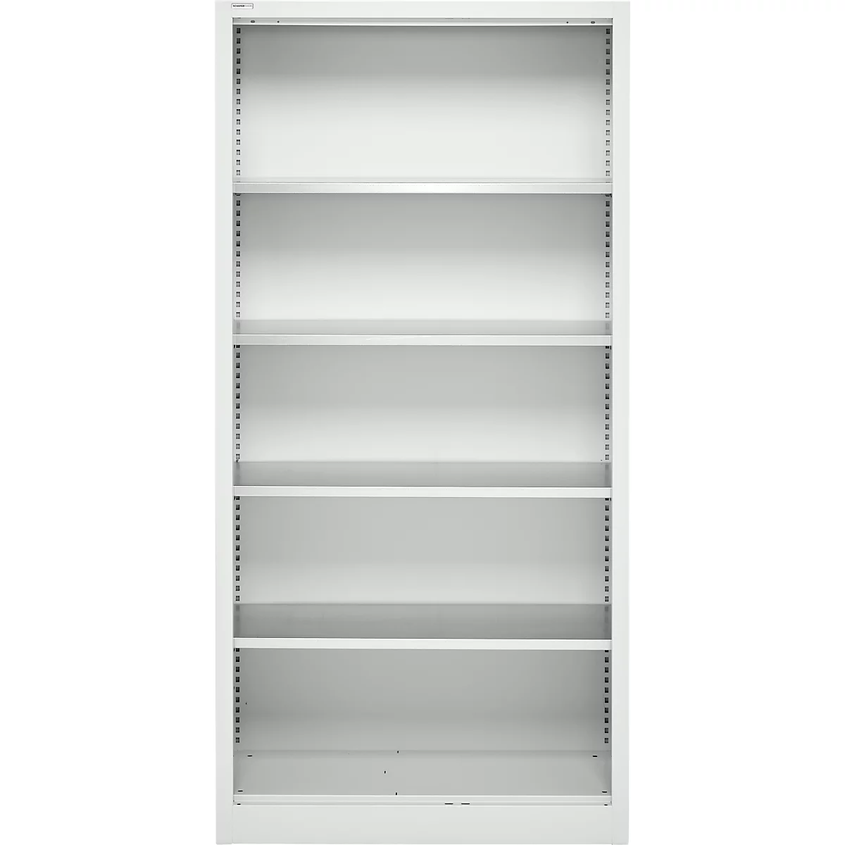 Schäfer Shop Select Regalschrank MS, 5 OH, B 950 x T 500 x H 1935 mm, Stahlblech, Lichtgrau