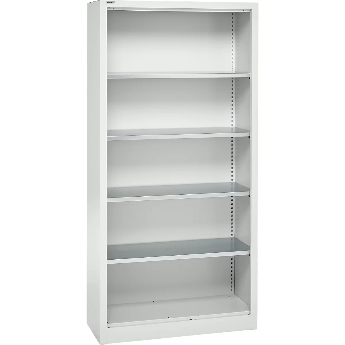 Schäfer Shop Select Regalschrank MS, 5 OH, B 950 x T 500 x H 1935 mm, Stahlblech, Lichtgrau