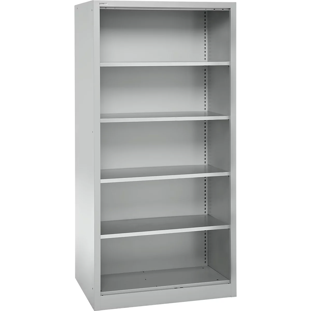 Schäfer Shop Select Regalschrank MS, 5 OH, B 950 x T 600 x H 1935 mm, Stahlblech, Lichtgrau