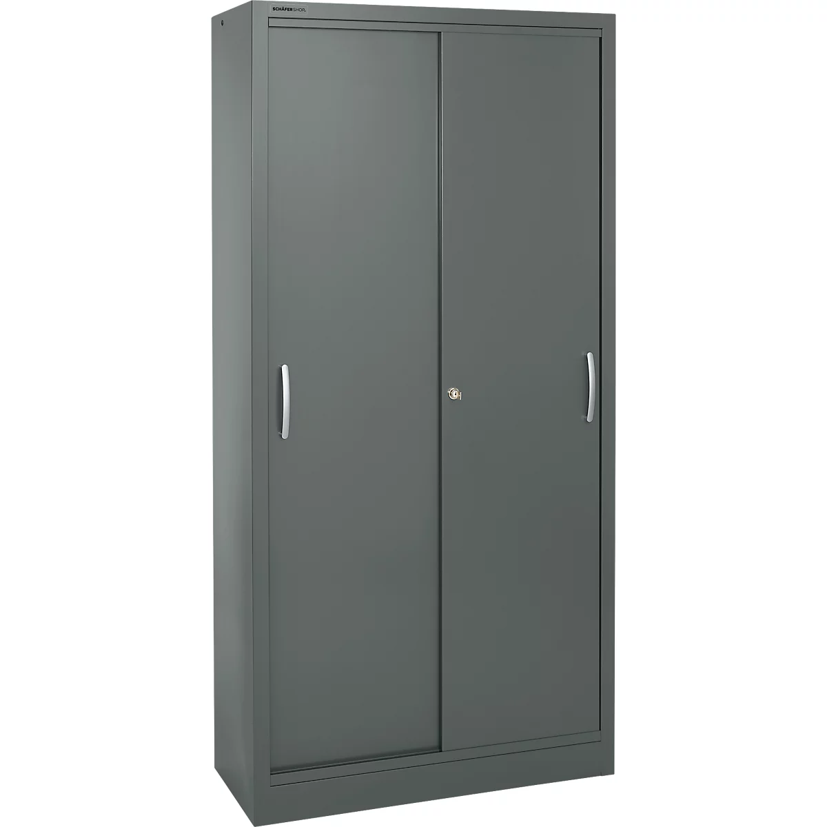 Schäfer Shop Select Schiebetürenschrank, 5 Ordnerhöhen, B 1200 mm, graphit RAL 7024