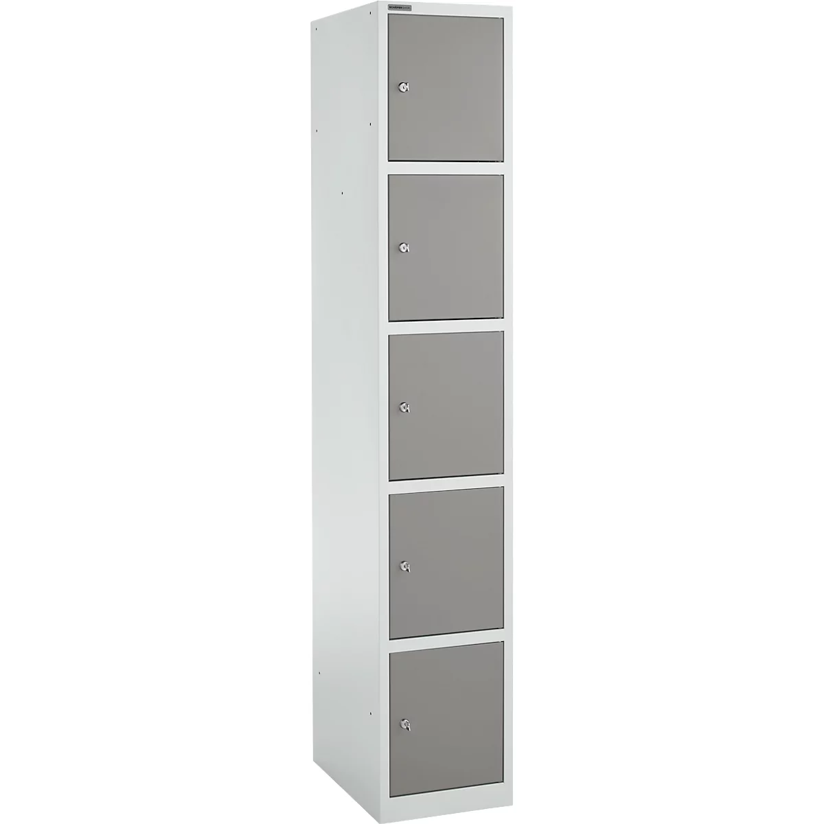 Schäfer Shop Select Schließfachsäule S4/5, mit Zylinderschloss, lichtgrau/platingrau