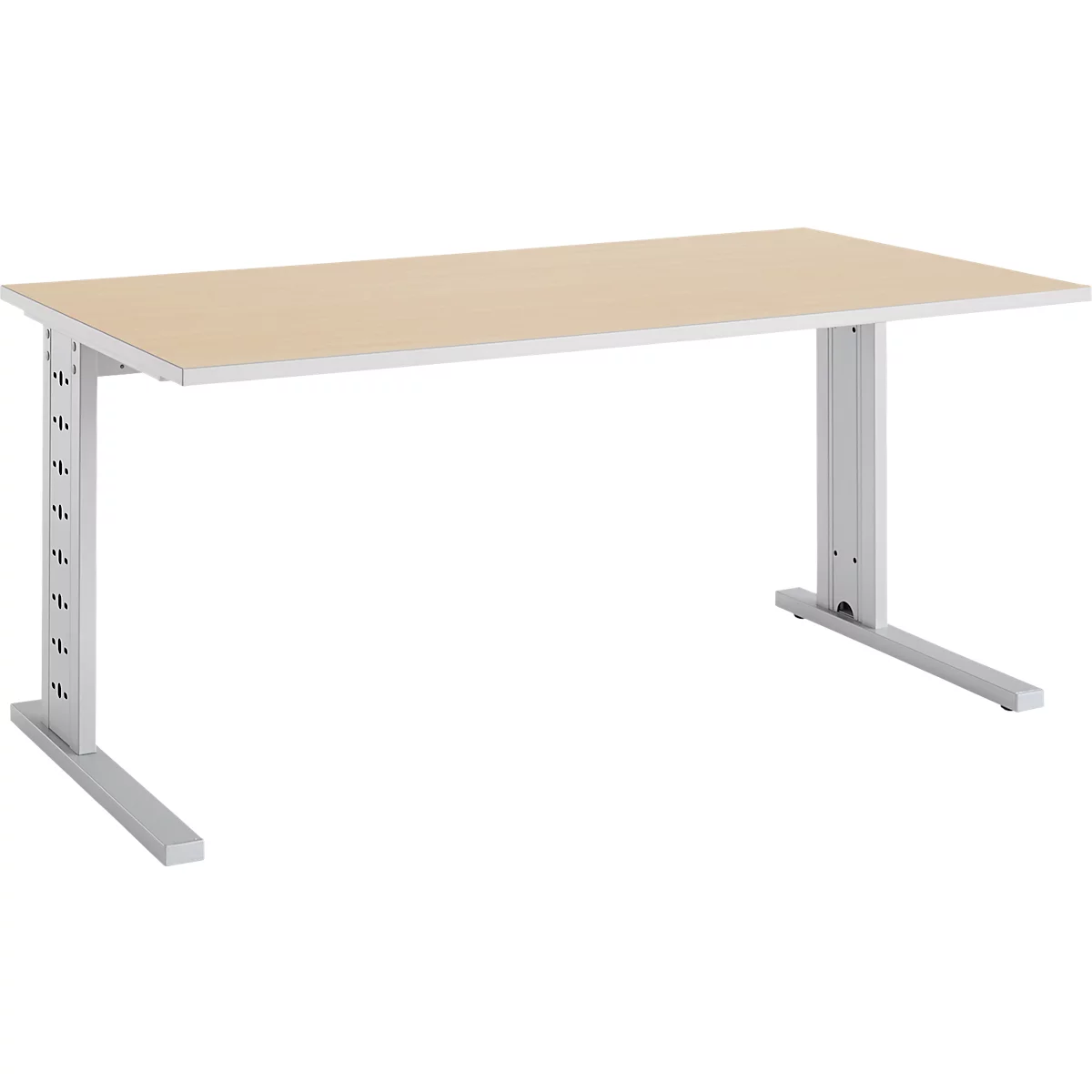 Schäfer Shop Select Schreibtisch Moxxo IQ, Rechteck, C-Fuß, B 1600 x T 800 x H 735 mm, Ahorn-Dekor
