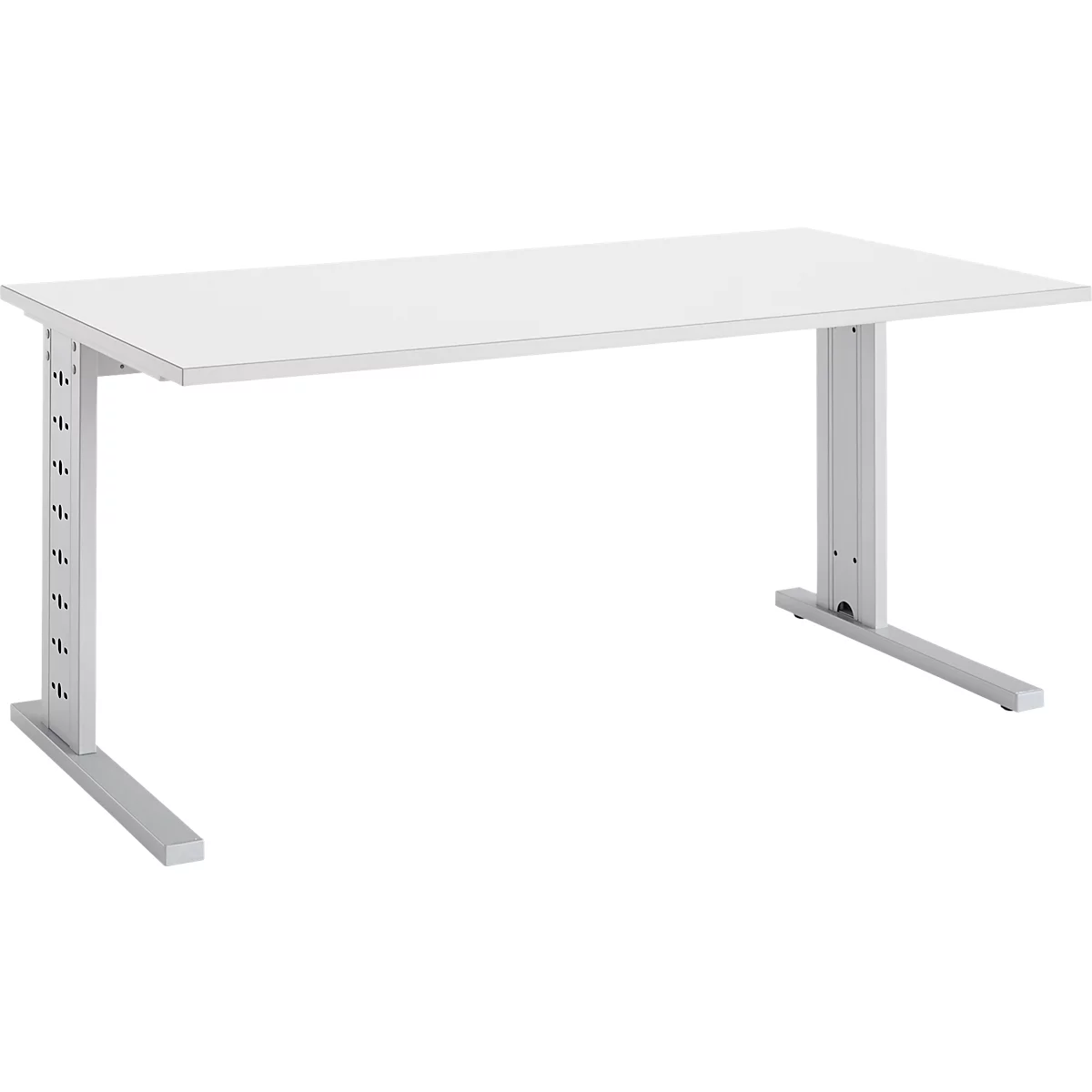 Schäfer Shop Select Schreibtisch Moxxo IQ, Rechteck, C-Fuß, B 1600 x T 800 x H 735 mm, weiß