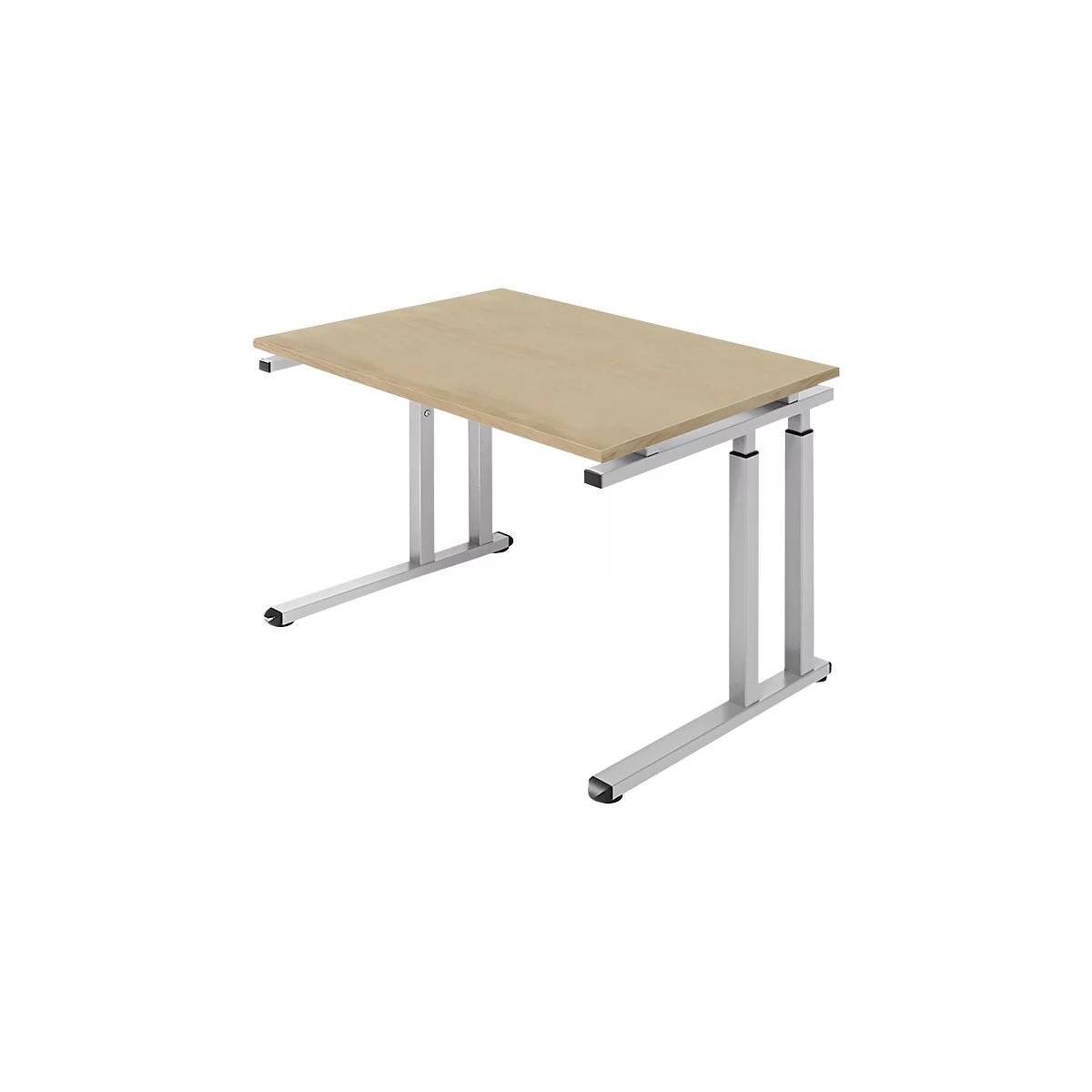 Schäfer Shop Select Schreibtisch SET UP, C-Fußgestell, 1200x800, eiche/weißalu 