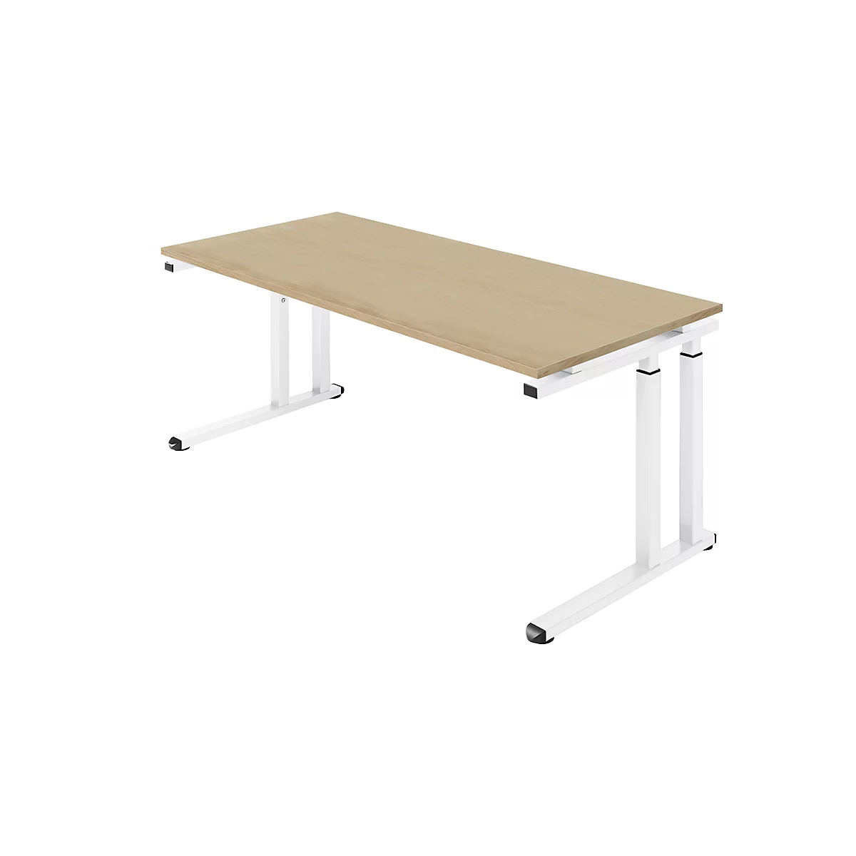 Schäfer Shop Select Schreibtisch SET UP, C-Fußgestell, 1800x800, eiche/weiß 