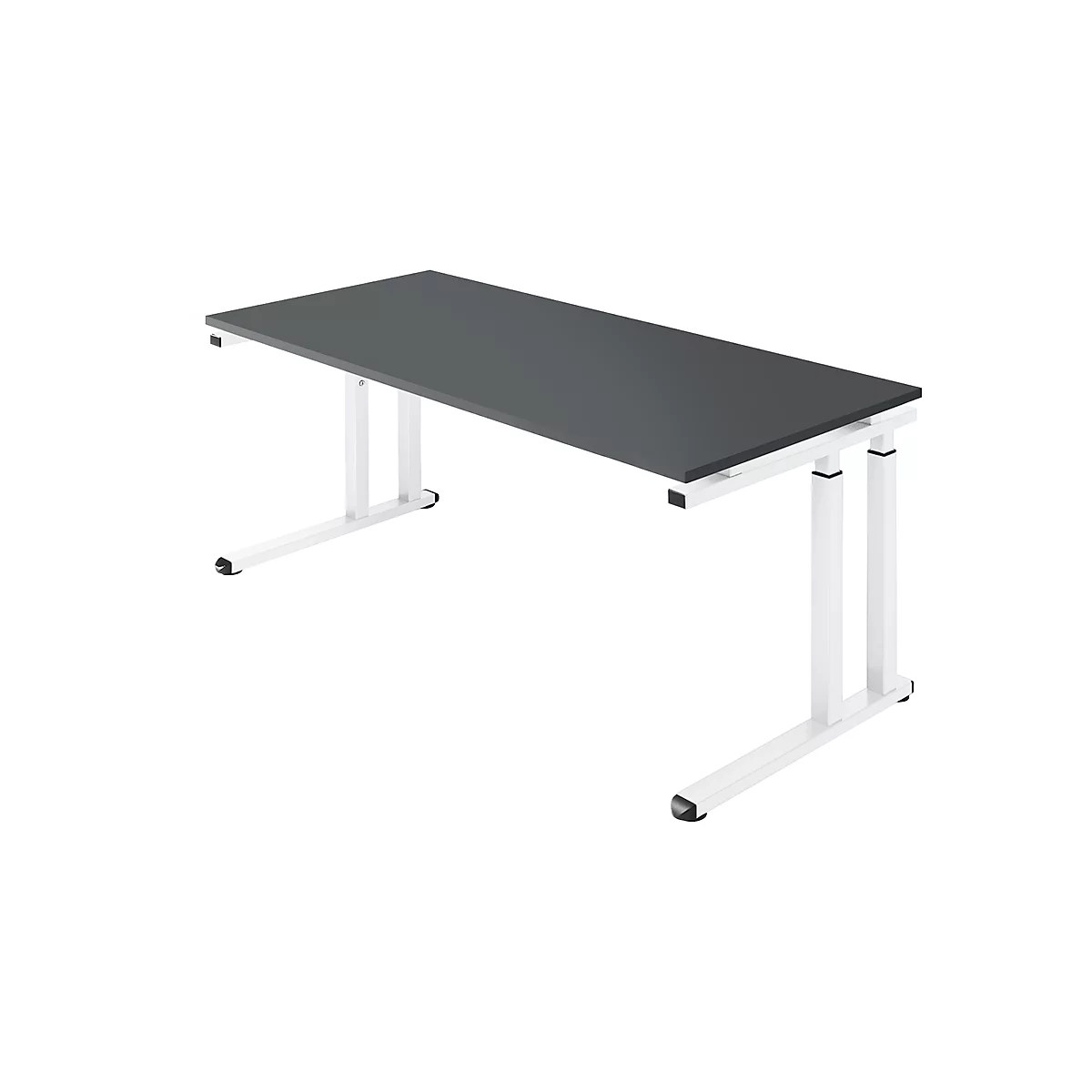 Schäfer Shop Select Schreibtisch SET UP, C-Fußgestell, 1800x800, graphit/weiß 