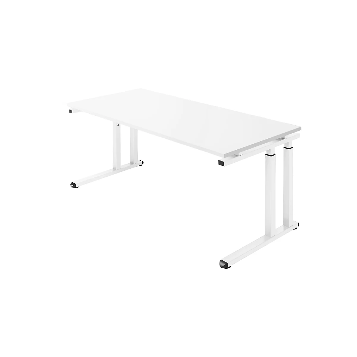 Schäfer Shop Select Schreibtisch SET UP, C-Fußgestell, 1800x800, weiß/weiß 