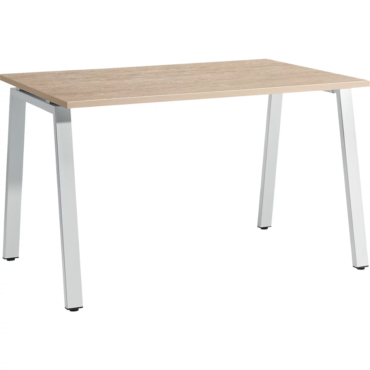 Schäfer Shop Select Schreibtisch Start Off, A-Fuß, Rechteck, Stahl/Holz, B 1200 x T 800 x H 735 mm, Eiche-Dekor