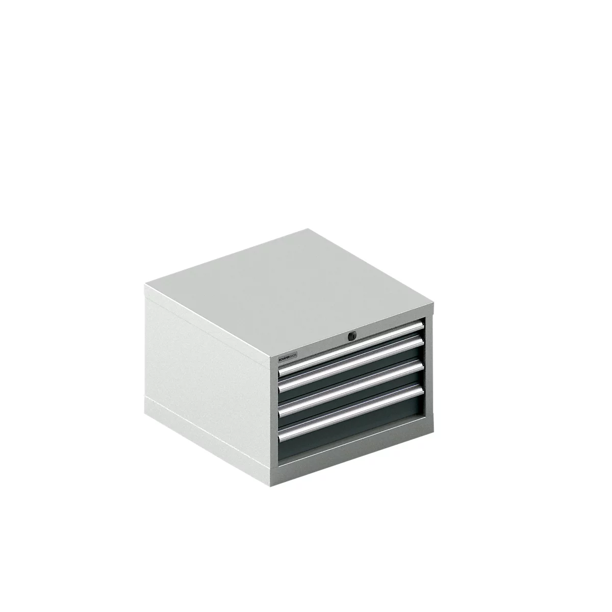 Schäfer Shop Select Schubladenschrank 27-27, 4 Schubl., bis 200 kg, B 564 x T 572 x H 400 mm, enzianblau/enzianblau 