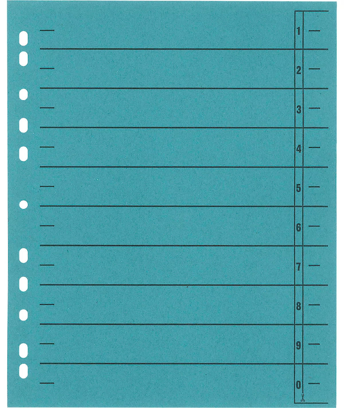 Schäfer Shop Select Separadores con pestañas, formato DIN A4, impresión lineal, 100 unidades, azul