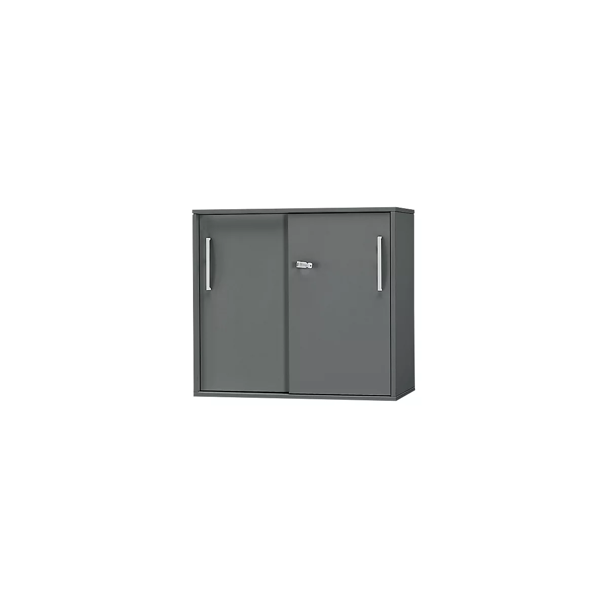 Schäfer Shop Select SET UP aanbouw-/opzetschuifdeurkast, 2 OH, B 800 x D 420 x H 726 mm, grafiet/grafiet 