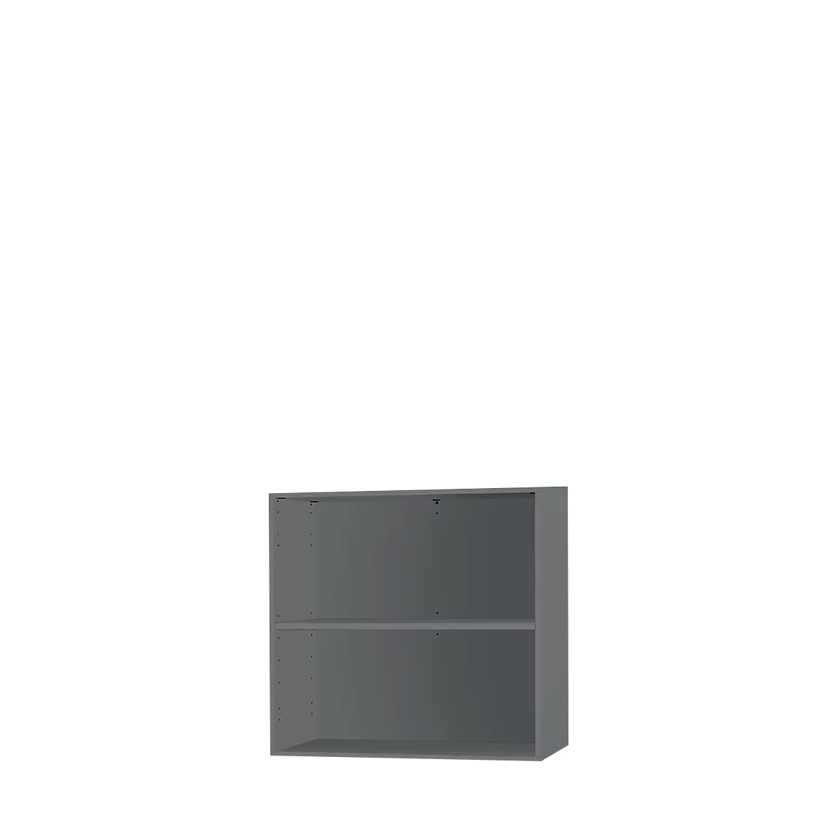 Schäfer Shop Select SET UP opzet/bijzet boekenkast, 2 OH, 1 legbord, B 800 x D 420 x H 726 mm, grafiet
