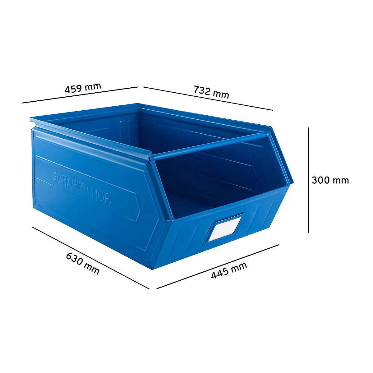 Schäfer Shop Select Sichtlagerkasten, mit Tragestab, L 732 x B 459