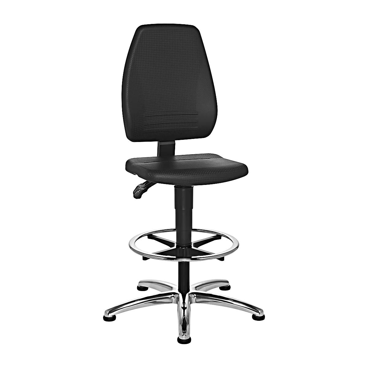 Schäfer Shop Select Silla giratoria de trabajo Pro Industrie con deslizadores y estribo