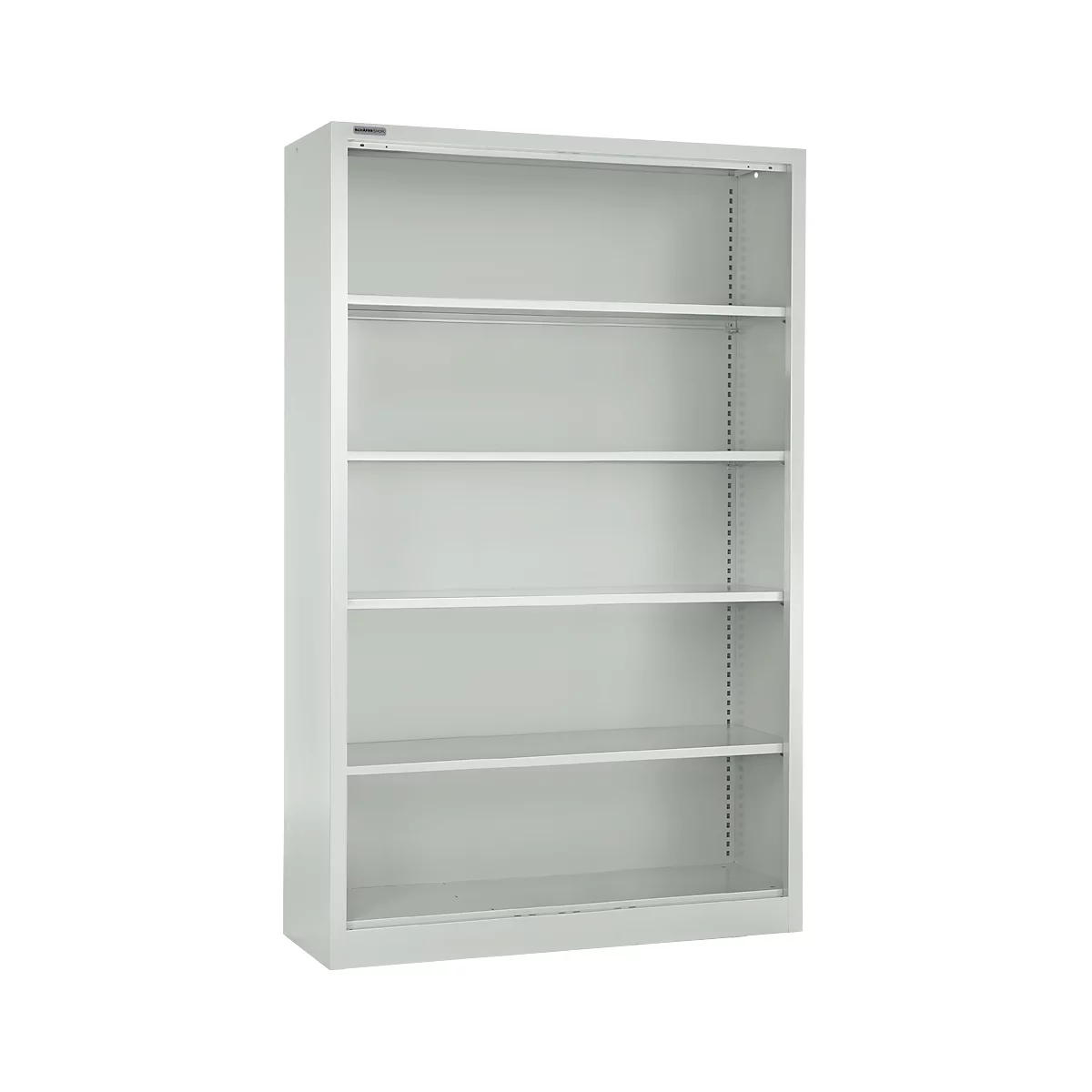 Schäfer Shop Select Stahlregal MS iCONOMY, 5 Ordnerhöhen, B 1200 x T 400 x H 1935 mm, lichtgrau RAL 7035