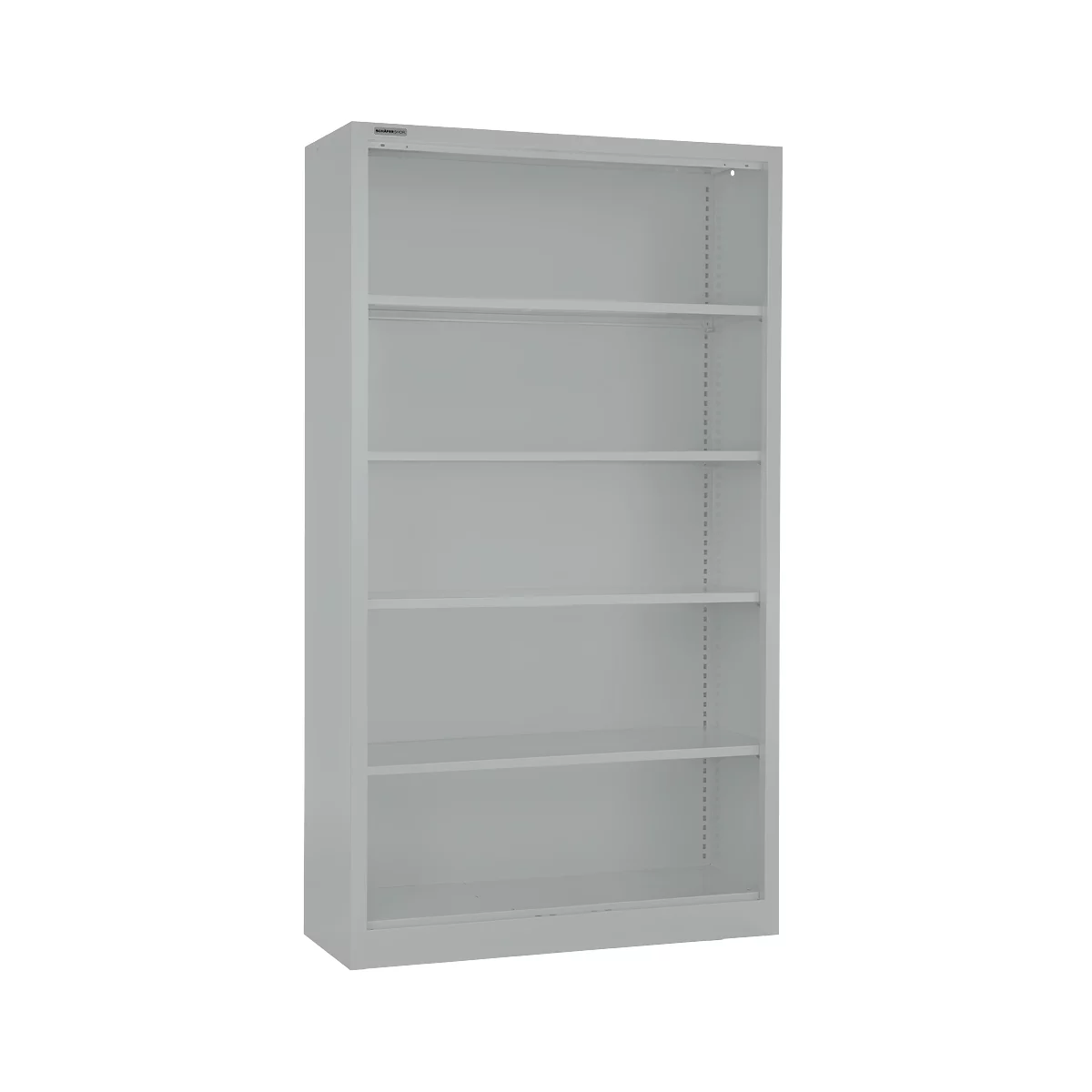 Schäfer Shop Select Stahlregal MS iCONOMY, 5 Ordnerhöhen, B 950 x T 400 x H 1935 mm, weißaluminium RAL 9006