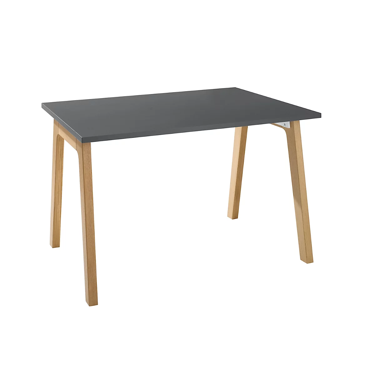 Schäfer Shop Select Start Off Houtbureau, rechthoekig, A-poot, B 1200 x D 800 x H 735 mm, grafiet/houtlook 