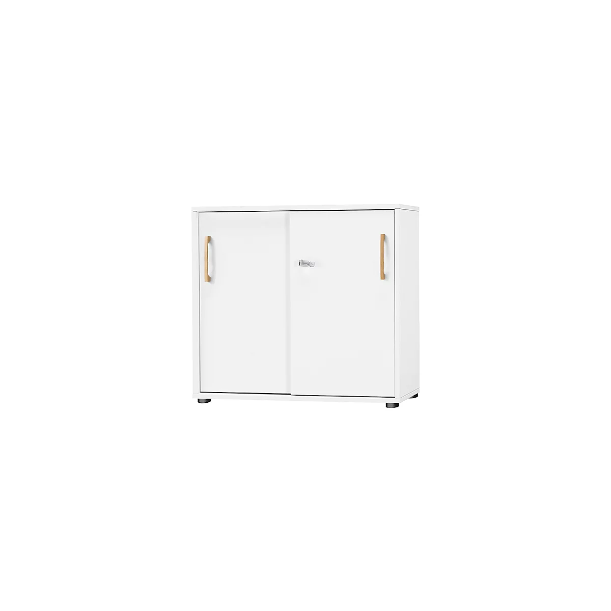 Schäfer Shop Select Start Off Schuifdeurkast hout, 2 OH, afsluitbaar, hout, B 800 x D 420 x H 788 mm, wit
