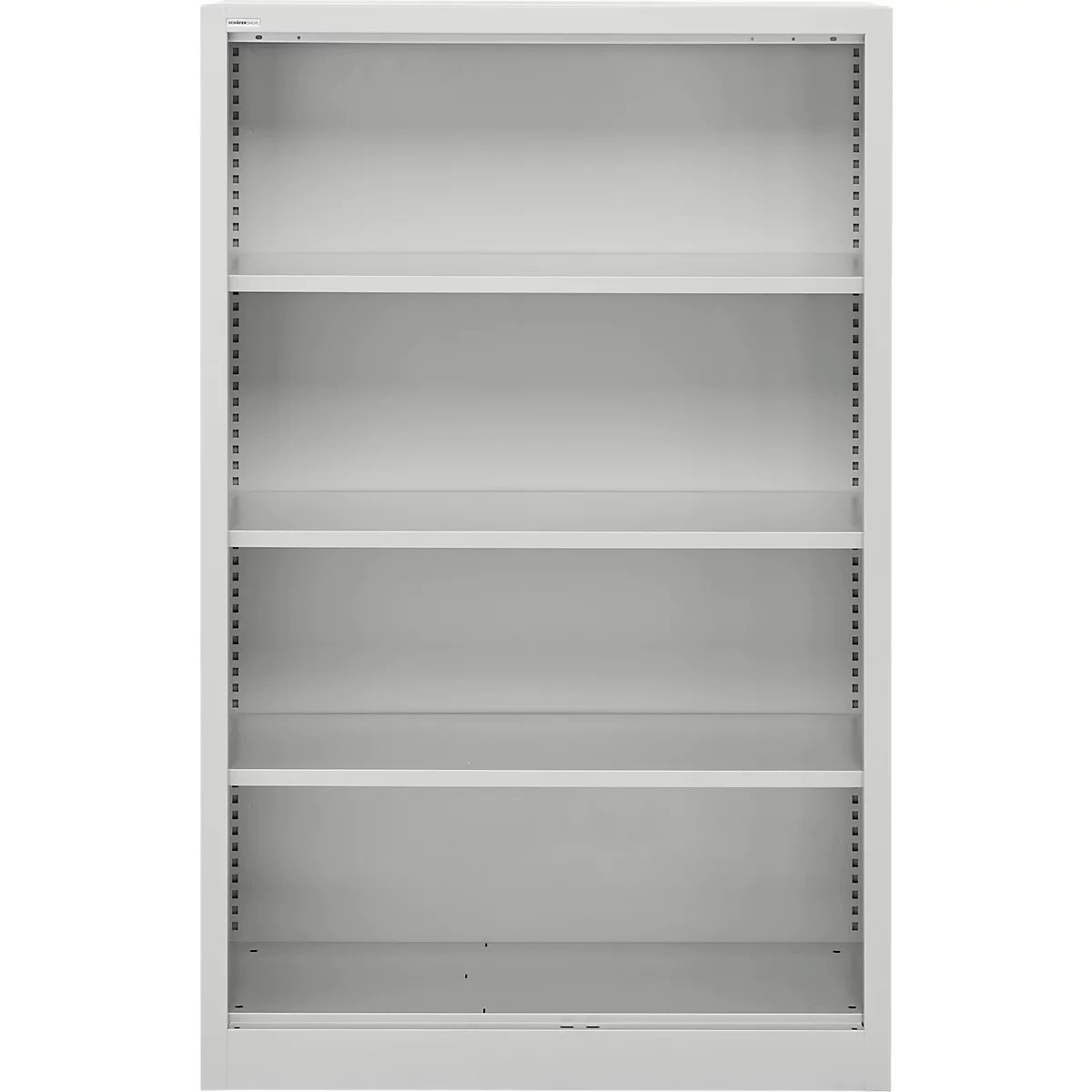 Schäfer Shop Select stellingkast MS, 4 OH, B 950 x D 400 x H 1584 mm, plaatstaal, aluminium wit