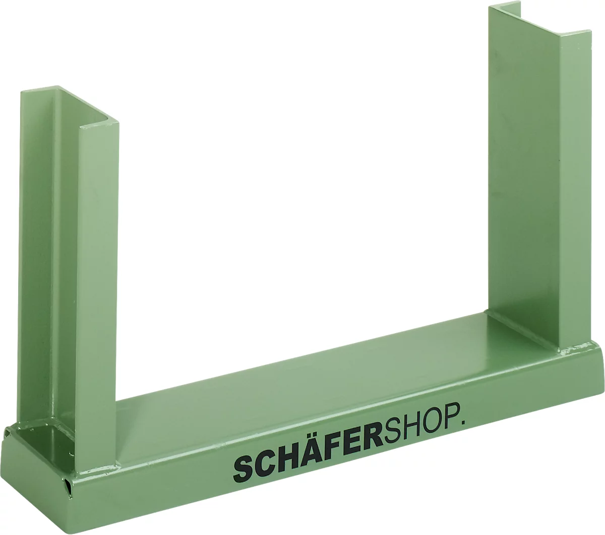 Schäfer Shop Select Support d'empilage, L 910 x l 160 x H 520 mm, jusqu'à  1200 kg, vert réséda RAL 6011 ou galvanisé à chaud acheter à prix  avantageux