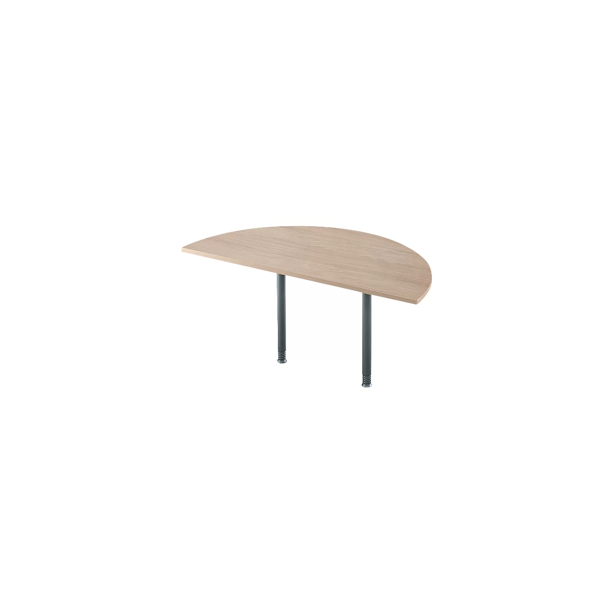 Schäfer Shop Select Table d'extension ERGOSTYLE, 1/2 cercle, décor chêne/anthracite