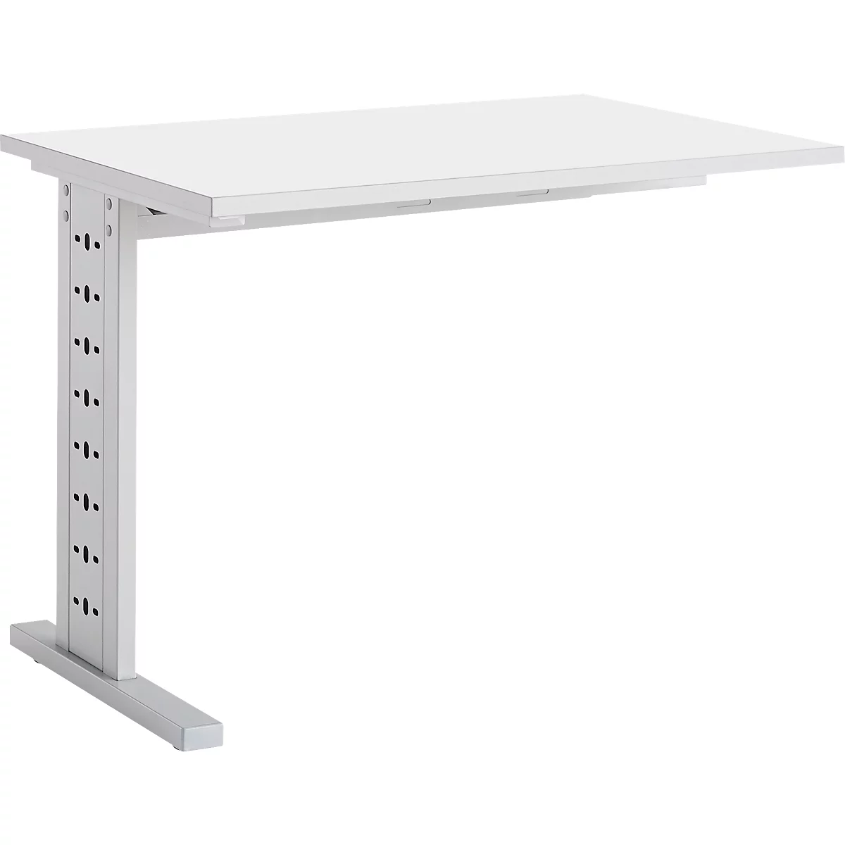 Schäfer Shop Select Table d'extension Moxxo IQ, rectangulaire, pieds en C, l. 1000 x P 600 x H 735 mm, blanc