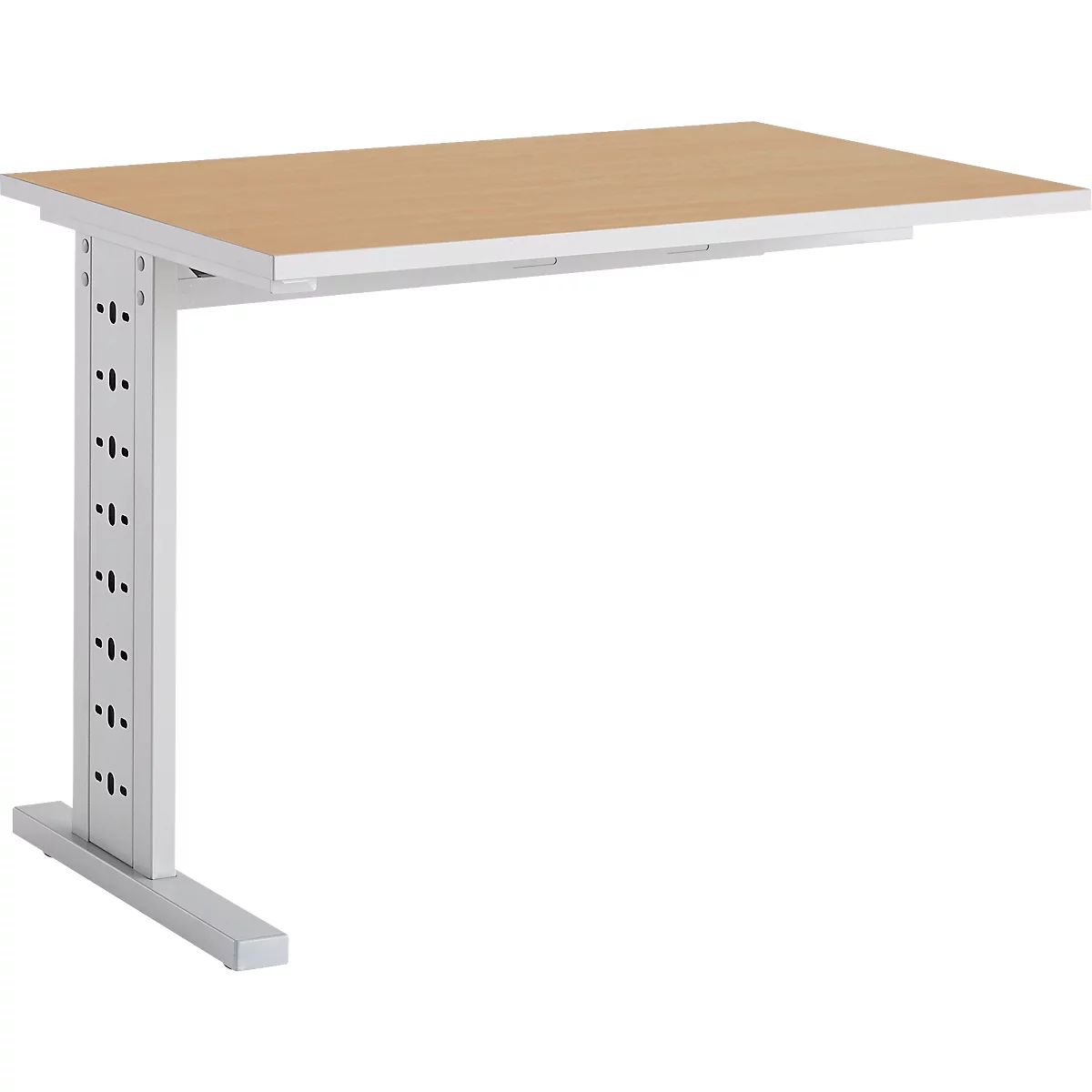 Schäfer Shop Select Table d'extension Moxxo IQ, rectangulaire, pieds en C, l. 1000 x P 600 x H 735 mm, coloris hêtre