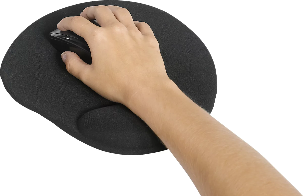 Tapis de souris ergonomique en gel pour le poignet Noir
