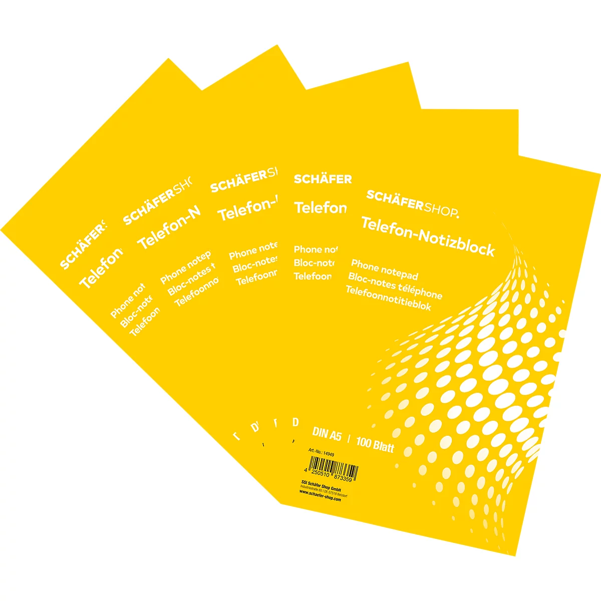 Schäfer Shop Select telefoonnotitieblok , A5, 5 stuks