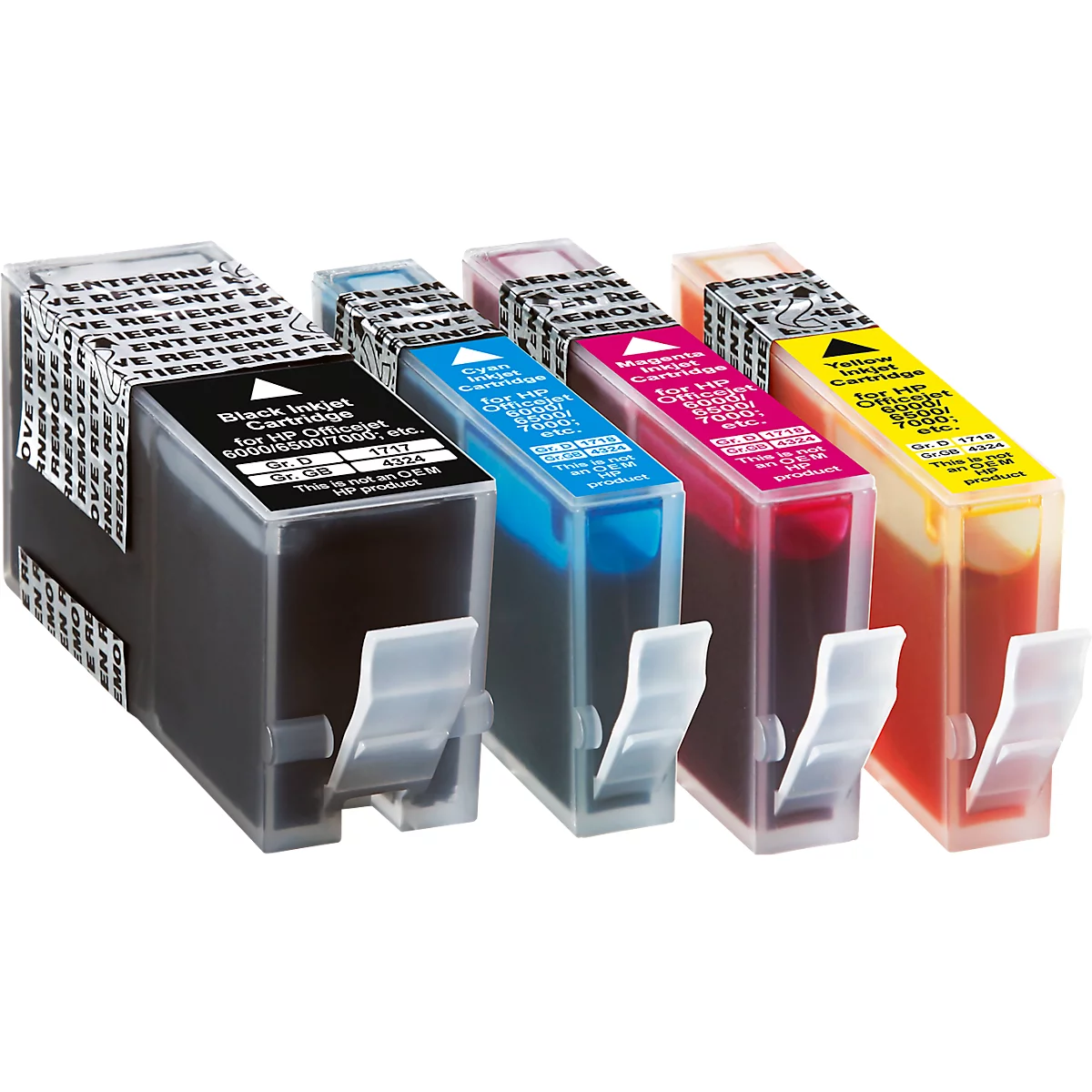 Schäfer Shop Select Tintenpatronen, ersetzt HP 920XL (C2N92AE), Mixpack, schwarz, cyan, gelb, magenta