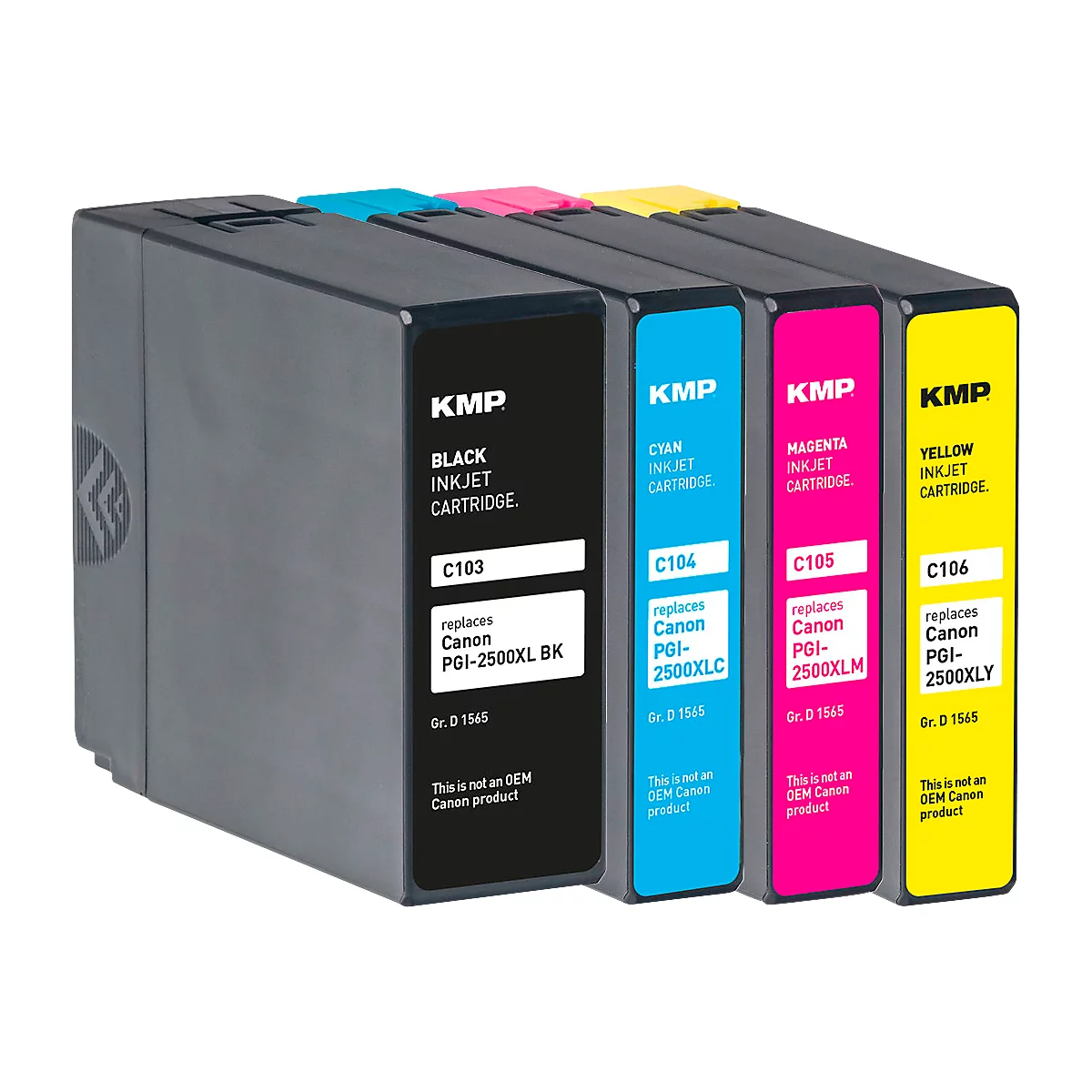 Schäfer Shop Select Tintenpatronen-Multipack, ersetzt Canon PGI-2500XL BK/C/M/Y pigmentiert, schwarz, cyan, magenta, gelb