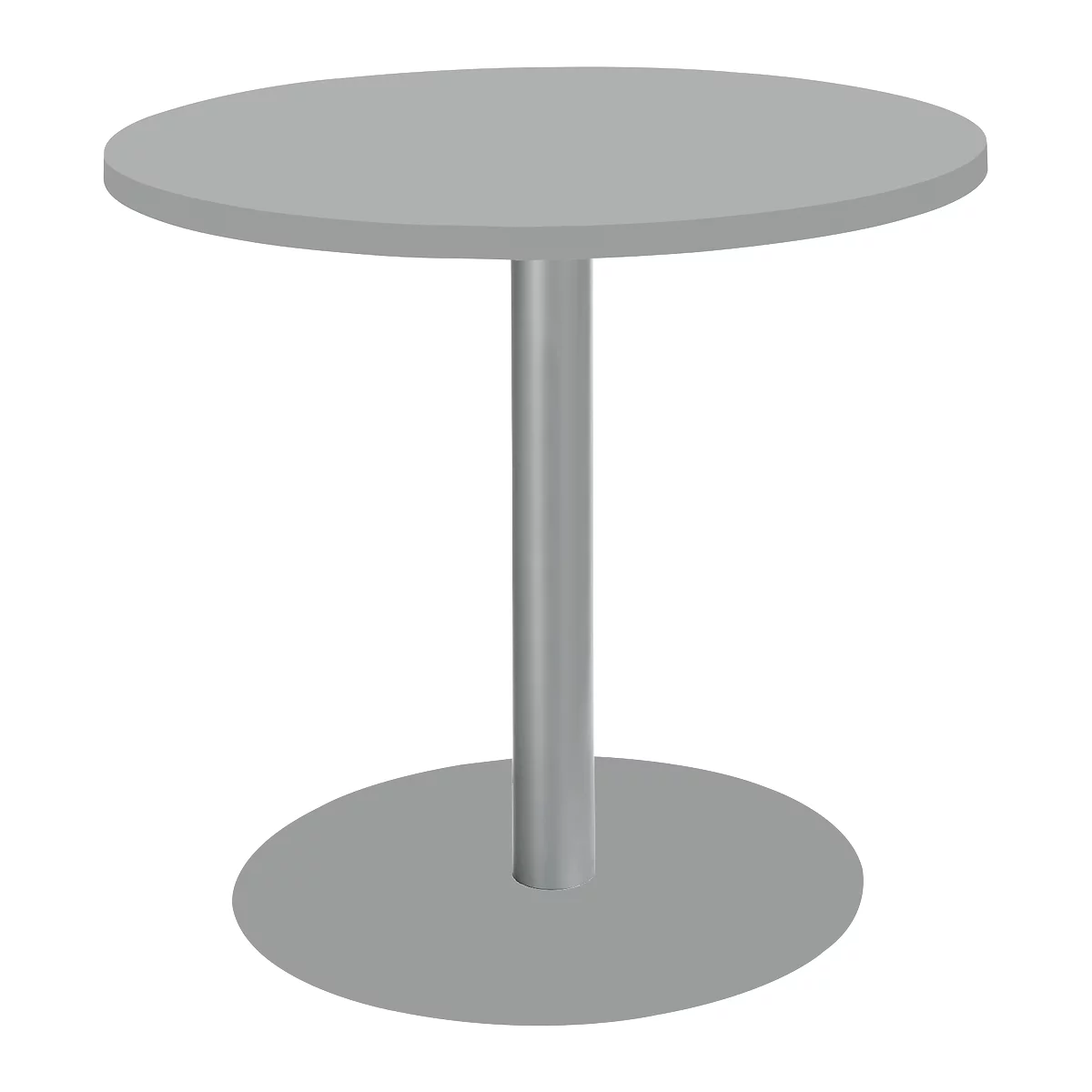 Schäfer Shop Select Tisch mit Tellerfuß, ø 800 x H 717 mm, lichtgrau