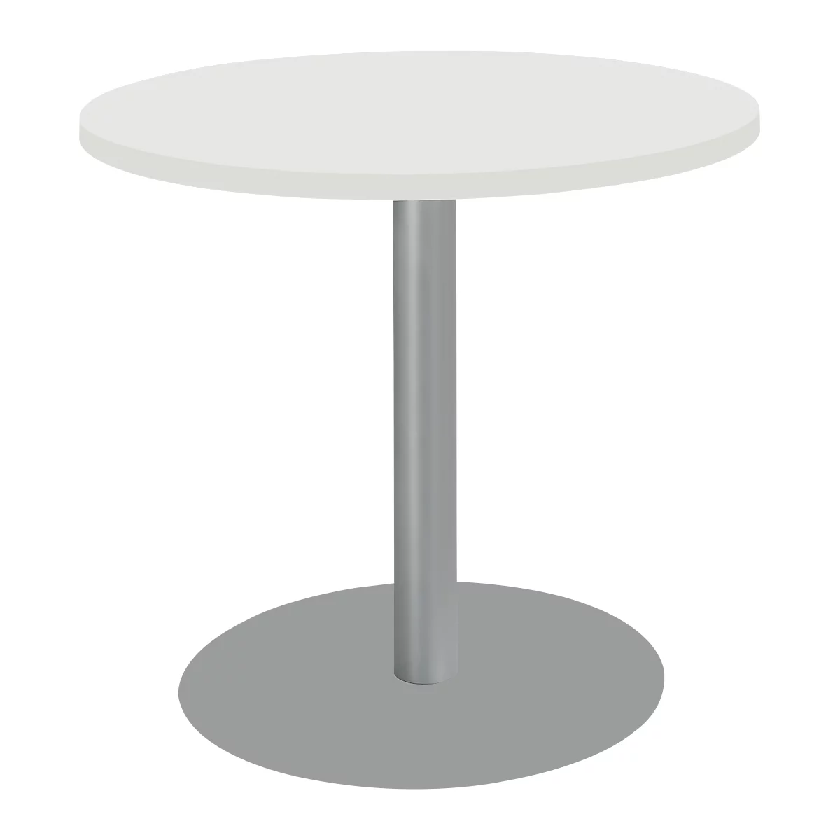 Schäfer Shop Select Tisch mit Tellerfuß, ø 800 x H 717 mm, weiß