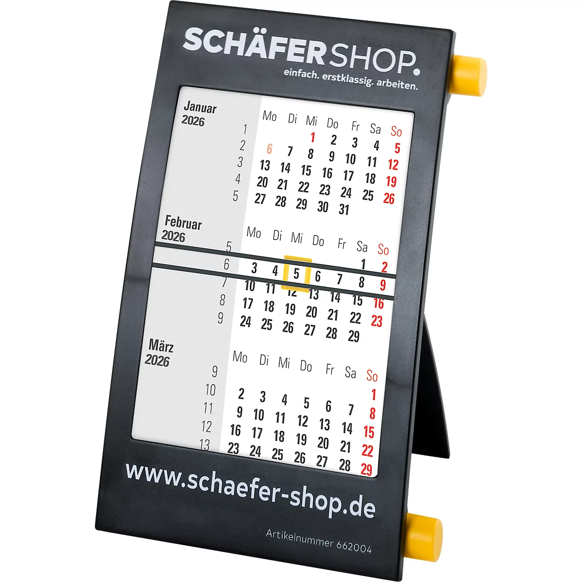 Schäfer Shop Select Tischdrehkalender 2026/2027, 180 x 110 mm