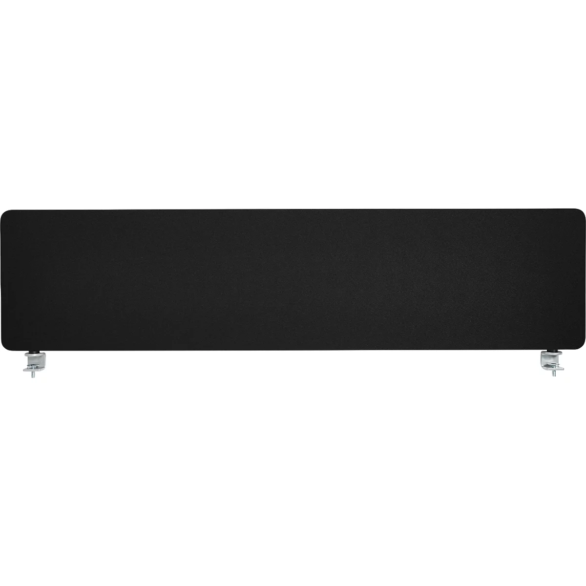 Schäfer Shop Select Tischtrennwand, Materialstärke 30 mm, B 1200 x H 387 mm, 100 % Post-Consumer-Recyclingpolyester, schwarz